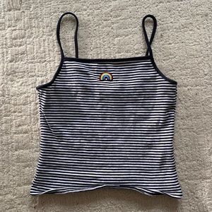 Rainbow crop top